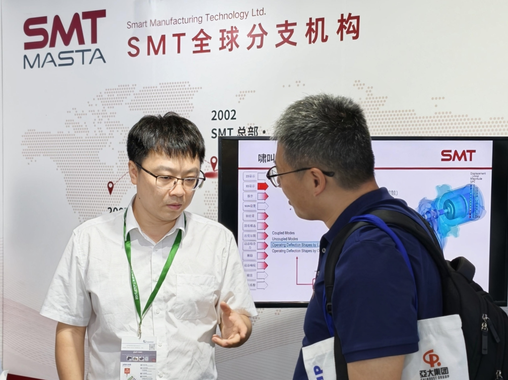SMT中国区负责人王添先生在2026年上海国际汽车零部件展与客户交流